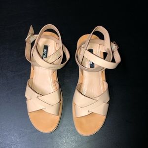 Beige Kenzie Wedge Sandals🤎